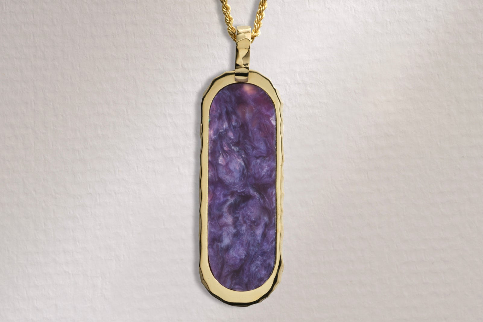 Alexis Cartouche Pendant in Sugilite