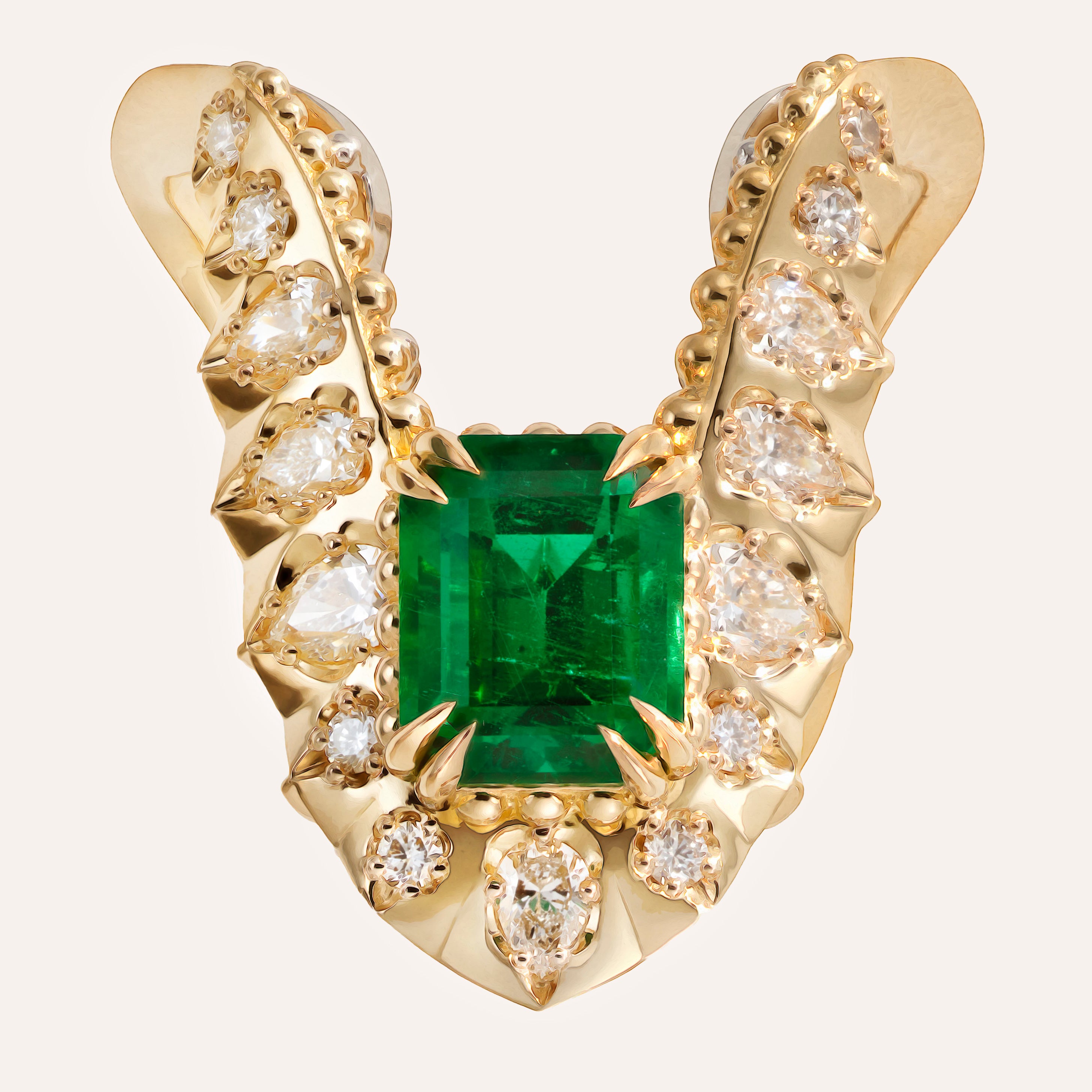 One-of-a-Kind Emerald Vanki Ring