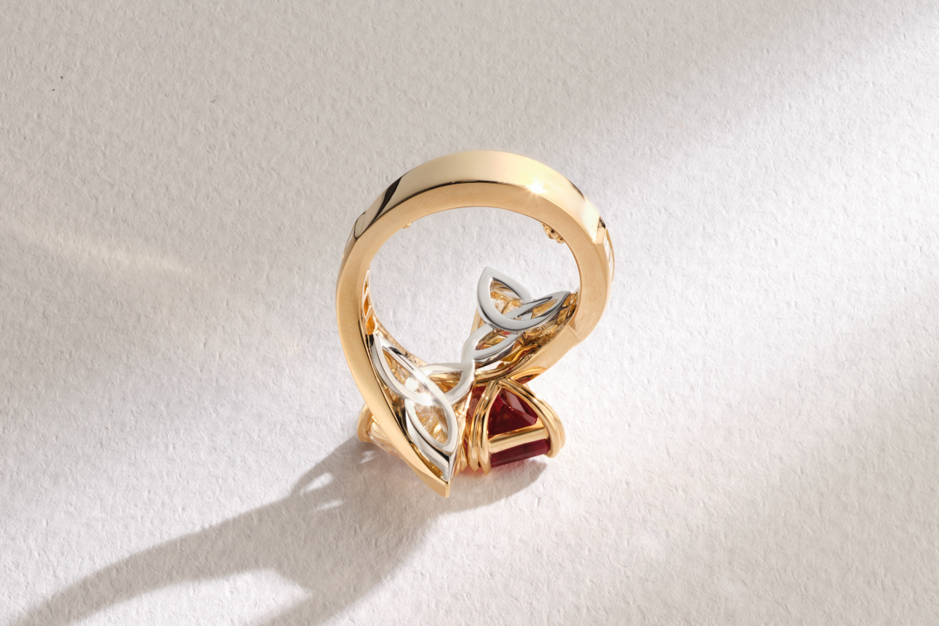 One-of-a-Kind Diamond and Ruby Ring