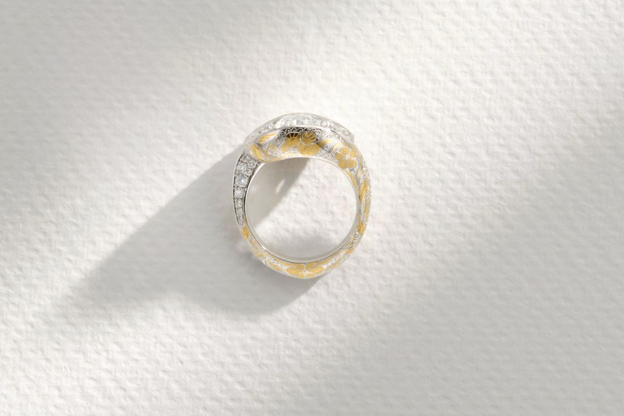 One-of-a-Kind Three Stone Diamond Ring