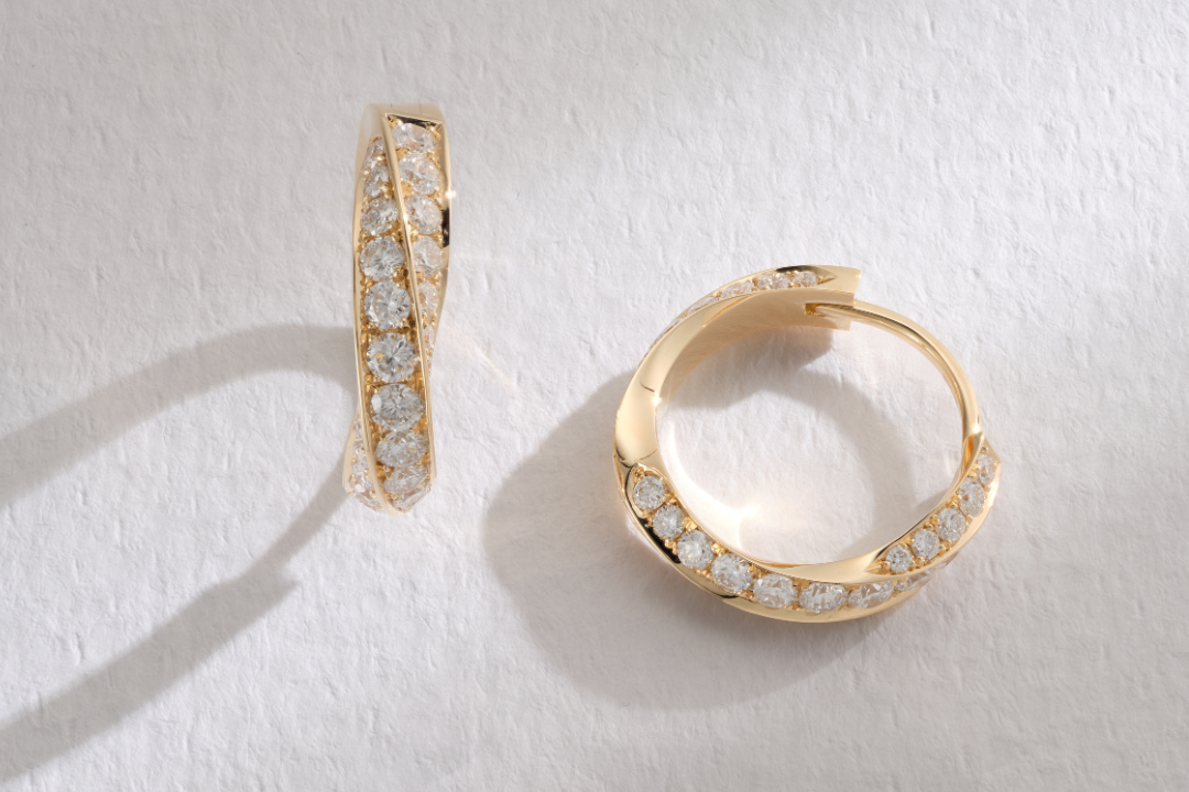 Carré Hoops Diamond Pavé