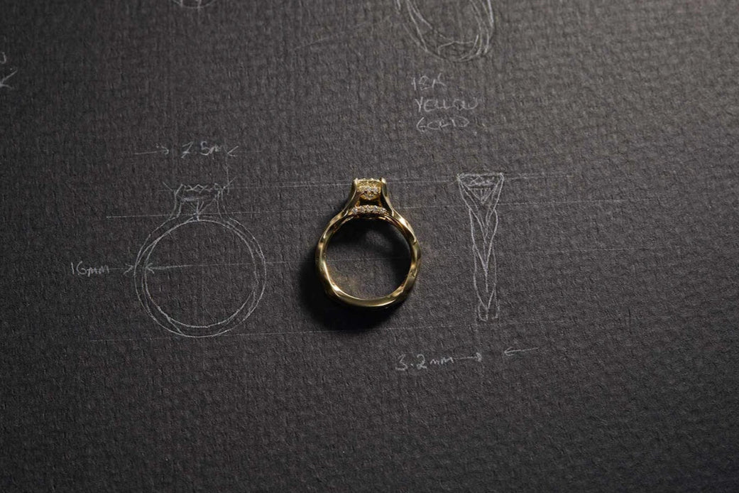 One-of-a-Kind Round Diamond Ring