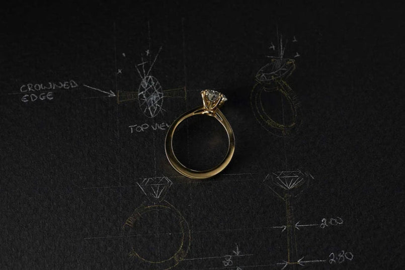 One-of-a-Kind Oval Diamond Ring