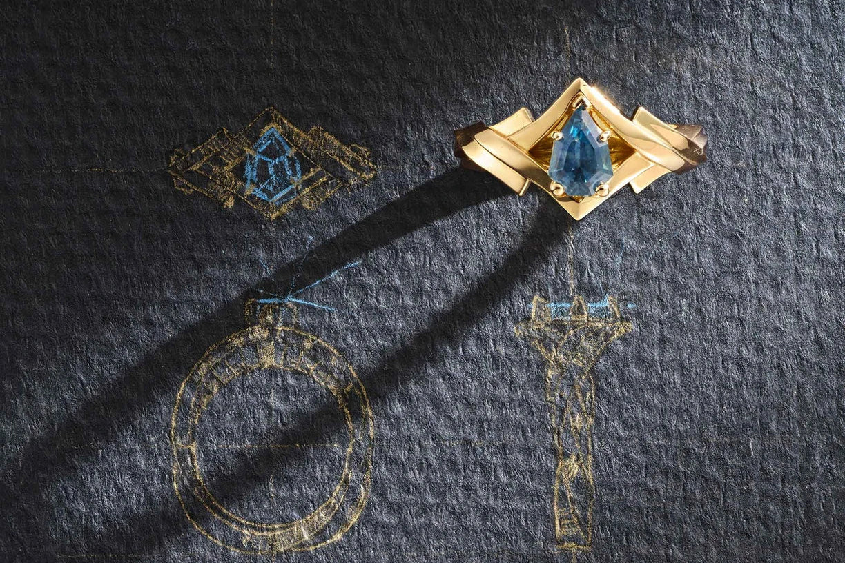 One-of-a-Kind Fancy Cut Blue Sapphire