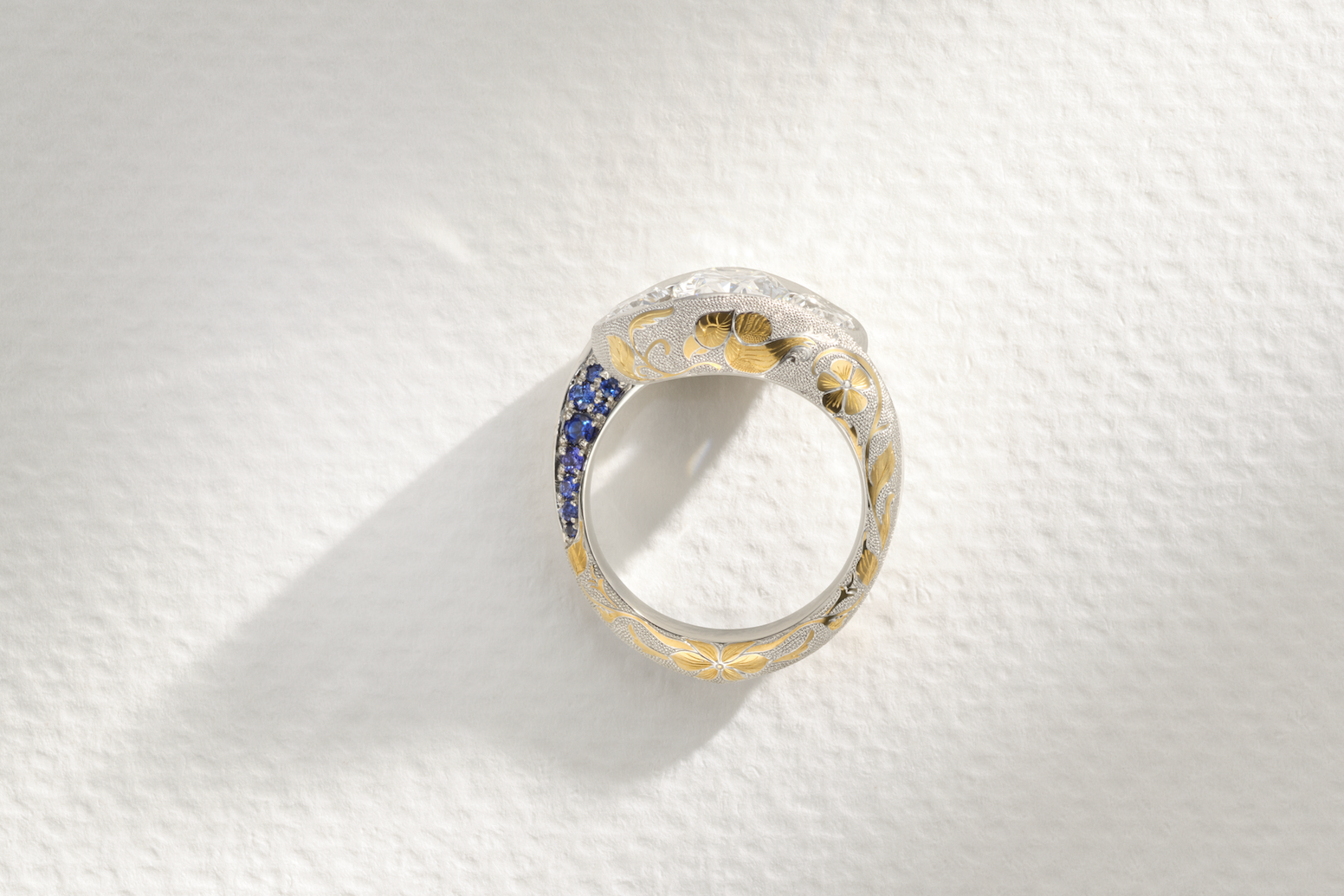 One-of-a-Kind Three Stone Diamond Ring