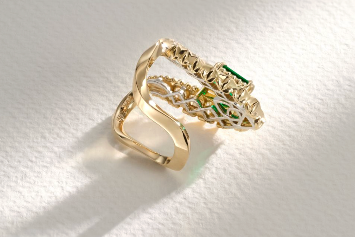 One-of-a-Kind Emerald Vanki Ring