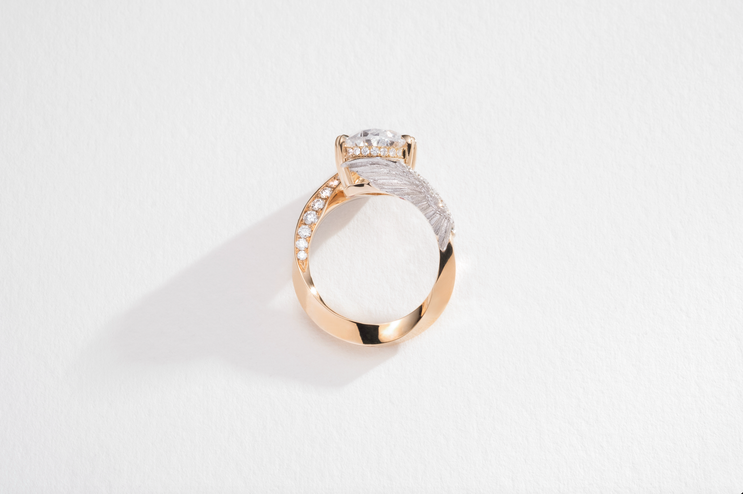 One-of-a-Kind Diamond Pear Ring