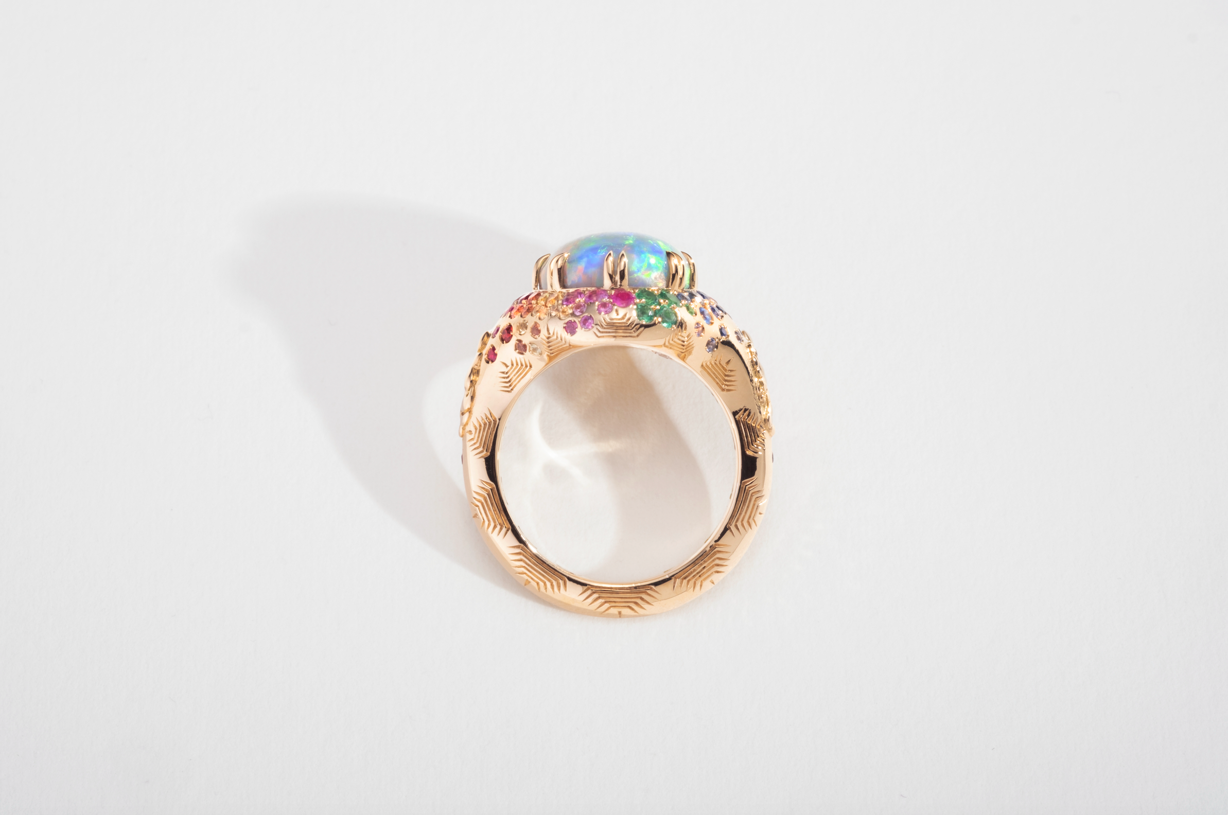 One-of-a-Kind Australian Black Opal Ring