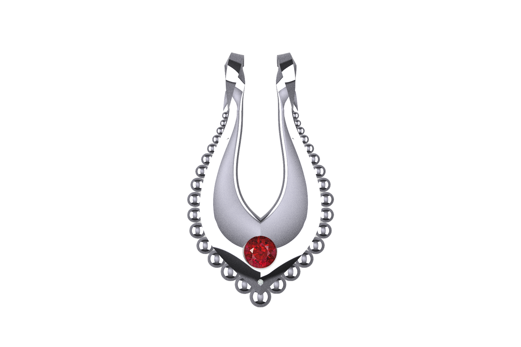 Madras Vanki Pendant | Accent Stone