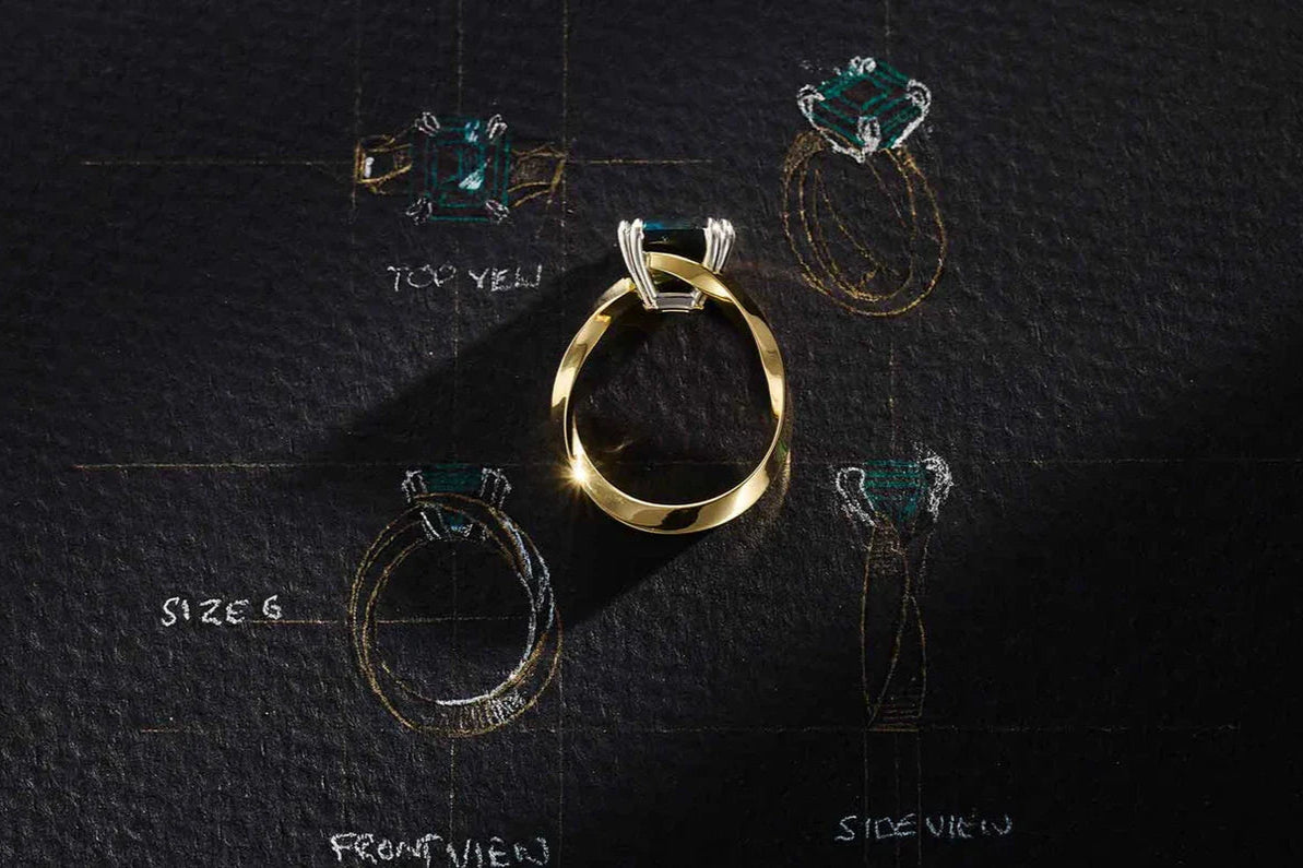 One-of-a-Kind Green Sapphire Ring